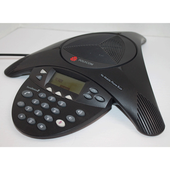 Polycom SoundStation 2 Conference Phone 2201-16200-601 With Plug - Picture 3 of 9